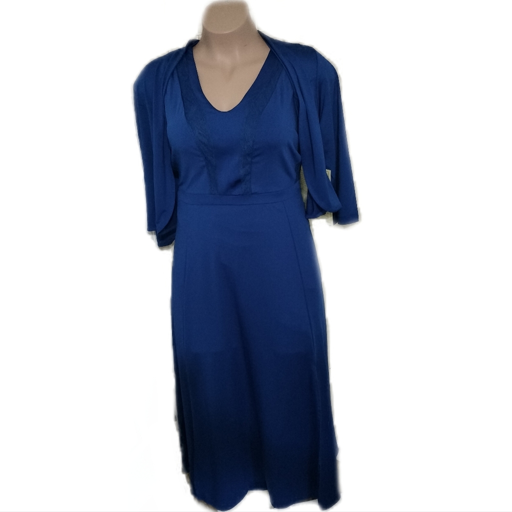 Blue dress with jacket